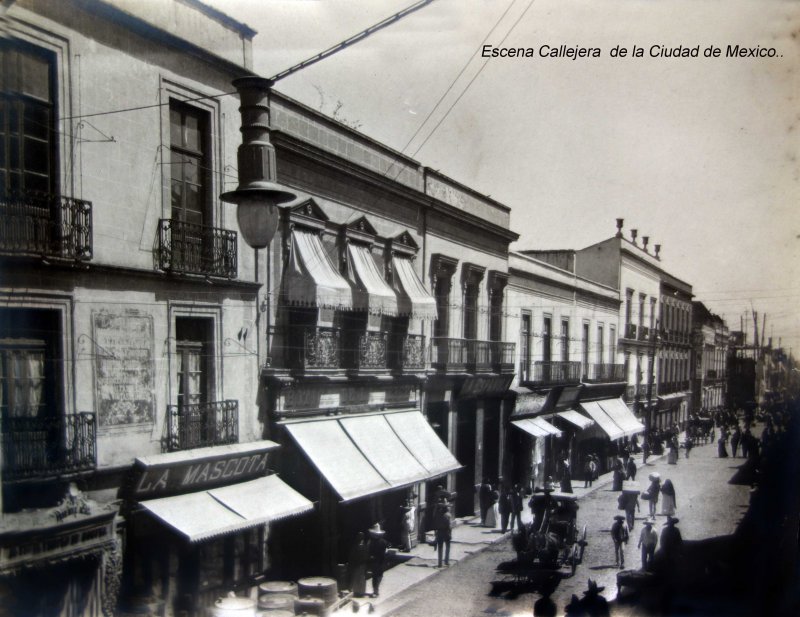 Escena Callejera de la Ciudad de Mexico..