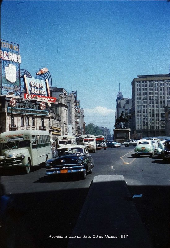 Avenida Juárez de la Cd.de México (c. 1953)