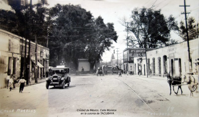 Ciudad de México, Calle Morelos en la colonia de TACUBAYA.