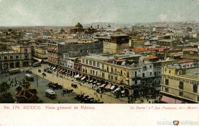 Vista general desde el Zócalo