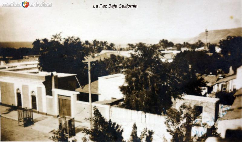 Panorama de La Paz Baja California Fechada el 17 de Enero de 1930