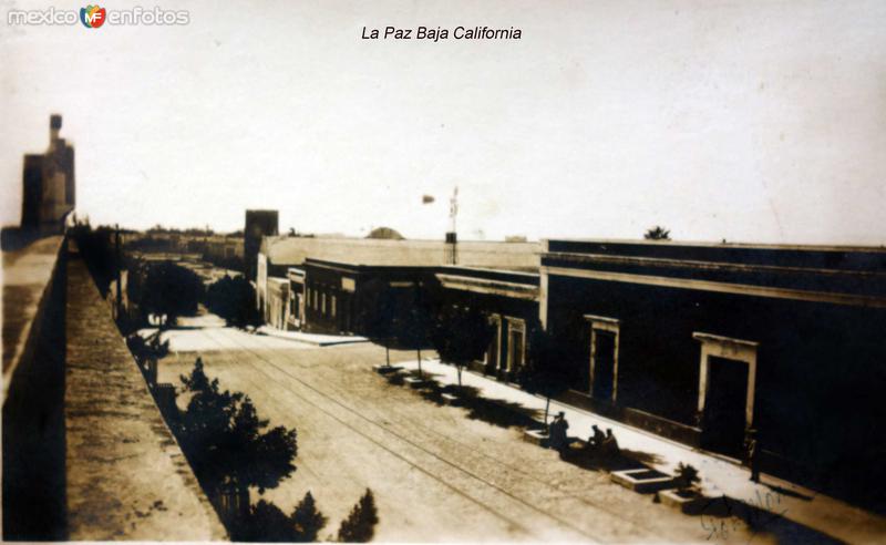 Panorama de La Paz Baja California Fechada el 17 de Enero de 1930