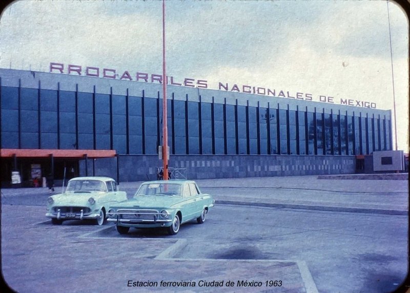 Estacion ferroviaria Ciudad de México 1963