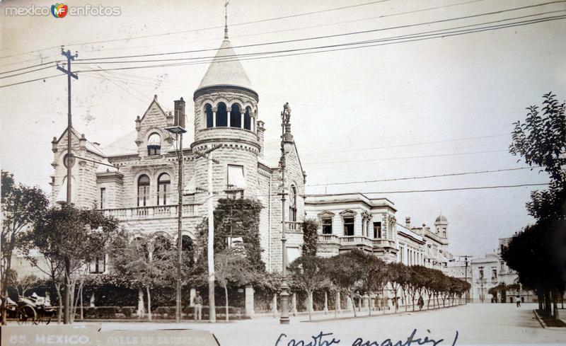 Calle de Bruselas ( Circulada el 21 de Diciembre de 1911 ).