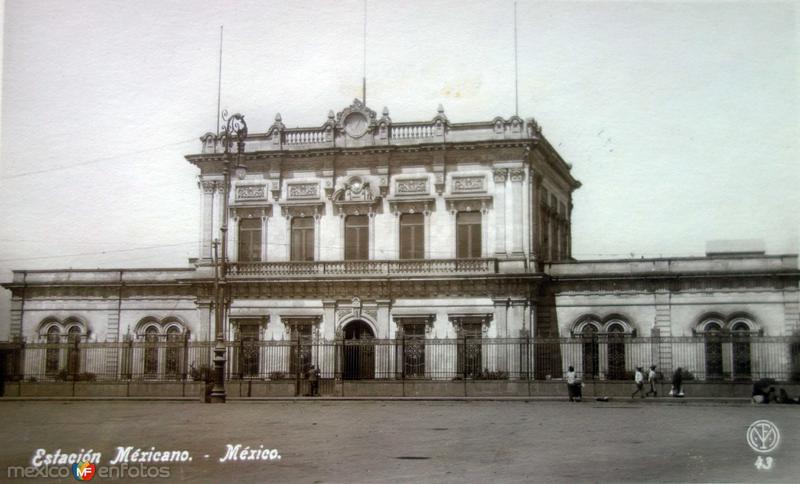 Estacion del Ferrocarril Mexicano.