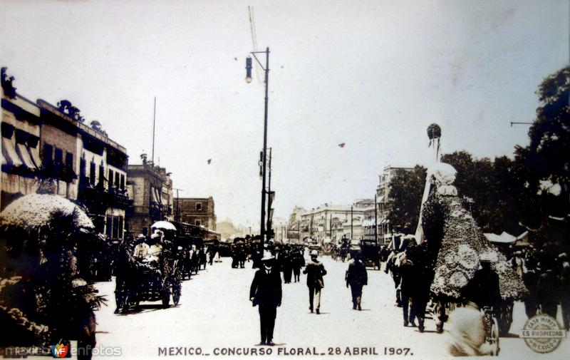 Concurso Floral por el fotografo Felix Miret (Fechada el 28 de Abril de 1907 ).