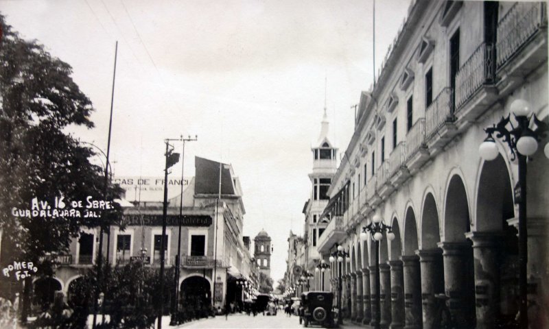 Avenida 16 de Septiembre Guadalajara, Jalisco.