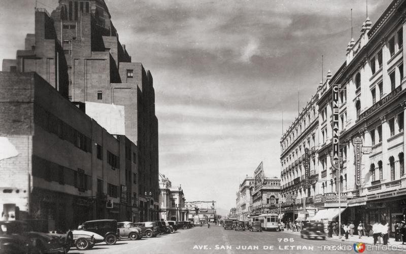 Avenida San Juan de Letrán (hoy Eje Central Lázaro Cárdenas)