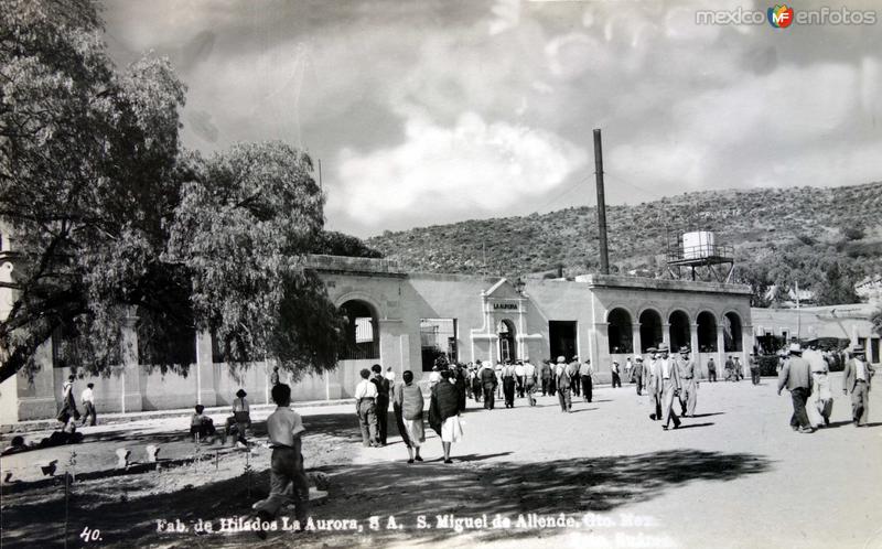 Fabrica de hilados La Aurora S A.