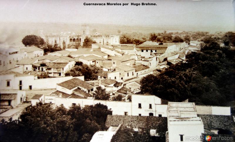 Panorama de Cuernavaca Morelos por el Fotógrafo Hugo Brehme.