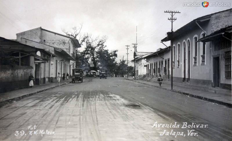 Avenida Bolivar Jalapa Veracruz.