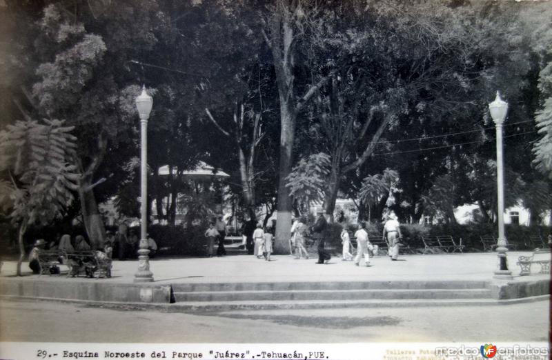 Esquina Noroeste de el parque Juarez.