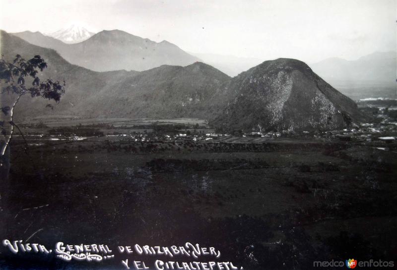 Vista general y volcan Citlaltepetl.