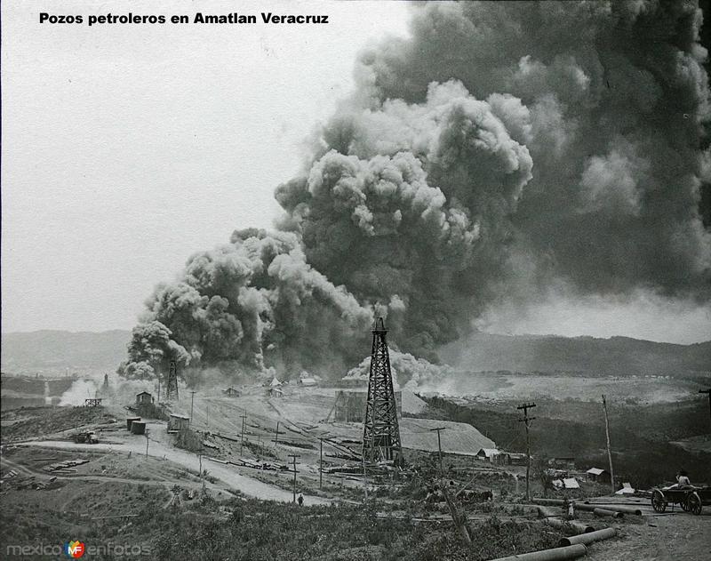 Pozos petroleros en Amatlan Veracruz.