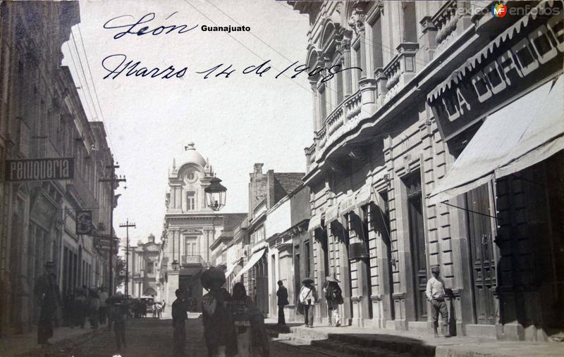 Escena callejera ( Circulada el 14 de Marzo de 1908 ).