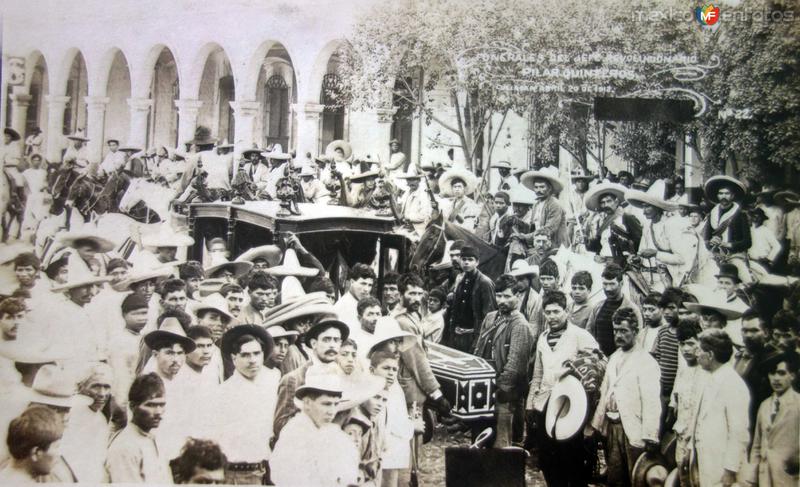 Funerales del jefe Revolucionario Pilar Quinteros ( 20 de Abril de 1912 )