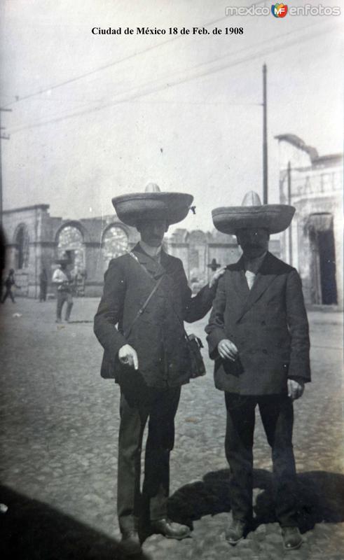 Tipos Mexicanos Ciudad de México 18 de Feb. de 1908.