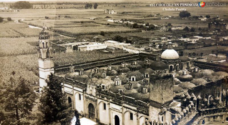 Panorama de ( ATLCHOLOLLAN ) Cholula Puebla.