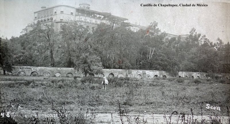 El Castillo de Chapultepec por Fotógrafo Winfield Scott.