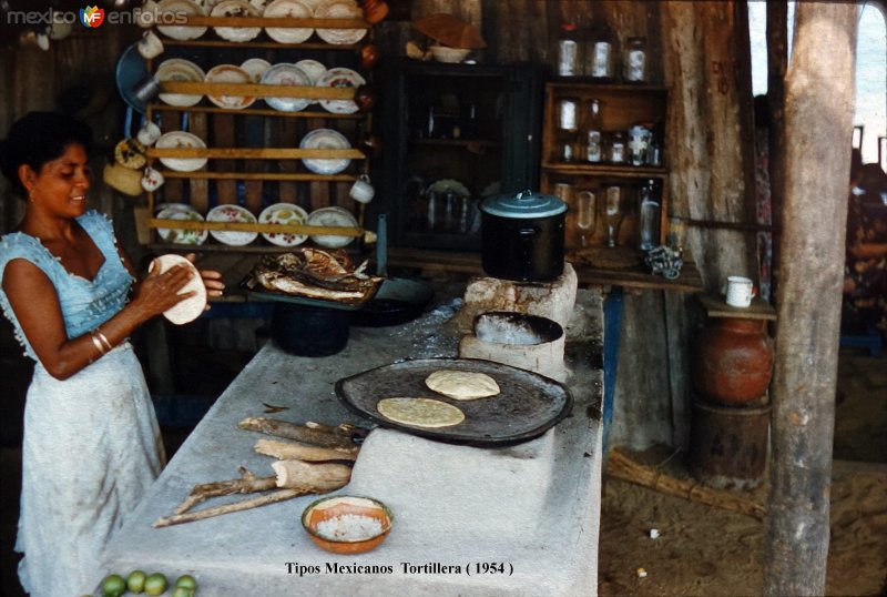 Tipos Mexicanos Tortillera 1954..