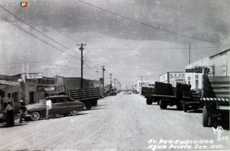 Avenida Panamericana de Agua Prieta Sonora.