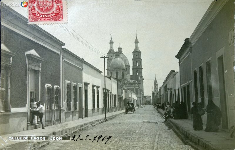 Calle de Lagos ( Circulada el 27 de Mayo de 1909 ).