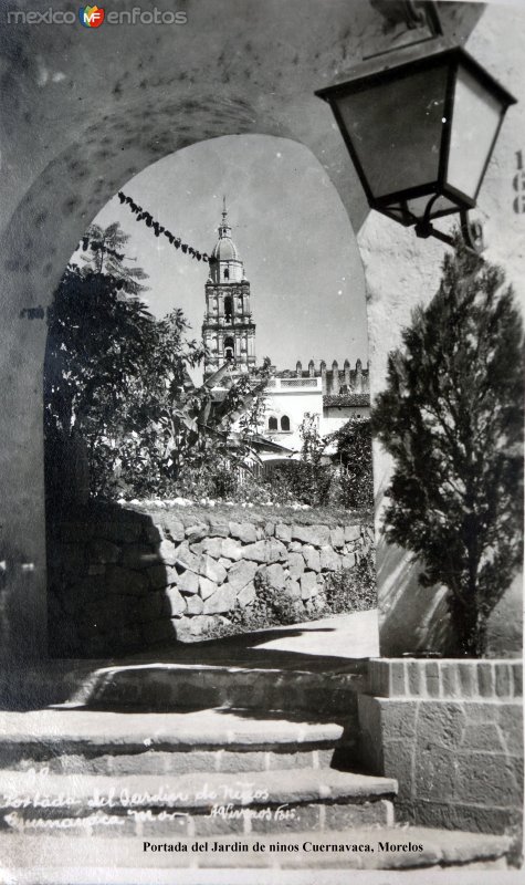 Portada del Jardin de ninos Cuernavaca, Morelos.