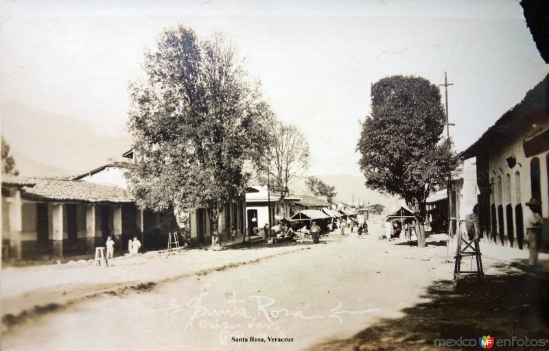 Escena callejera  de  Santa Rosa, Veracruz.