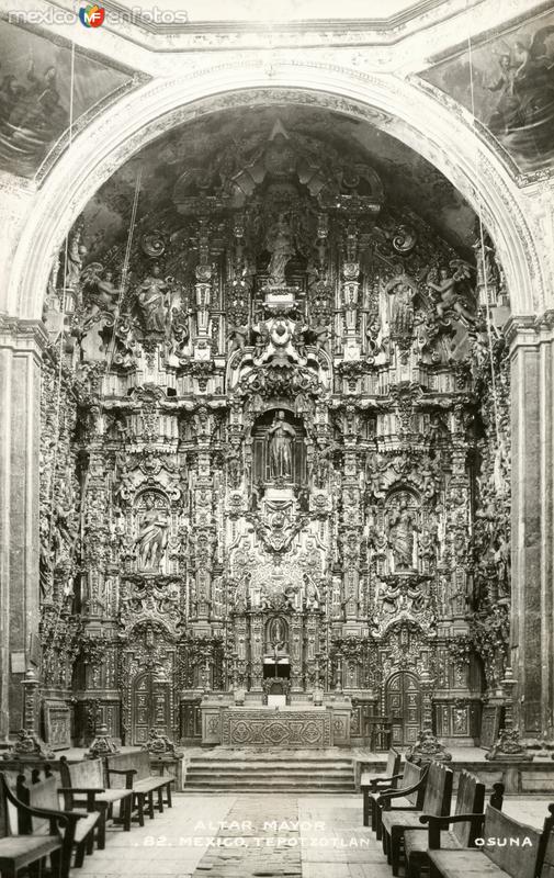 Altar mayor del Templo de Tepotzotlán