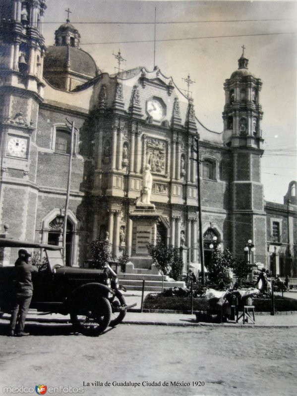 La villa de Guadalupe Ciudad de México 1920