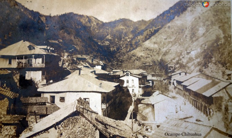 Panorama de Ocampo Chihuahua ( Circulada el 21 de Junio de 1905 ...