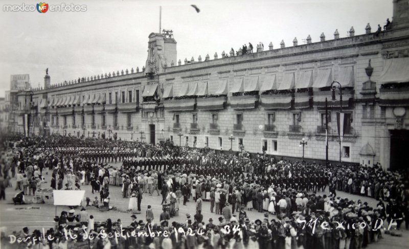 Desfile del 16 de Septiembre de 1924.