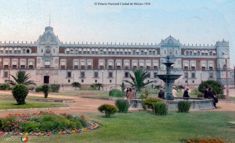 El Palacio Nacional, por el fotógrafo T. Enami, de Yokohama, Japón (1934)