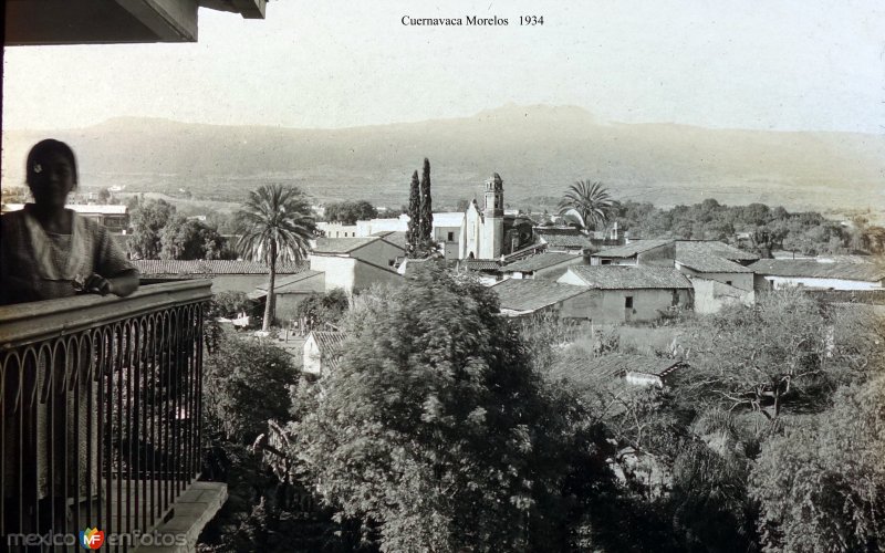 Panorama de Cuernavaca Morelos, por el fotógrafo T. Enami, de Yokohama, Japón (1934)