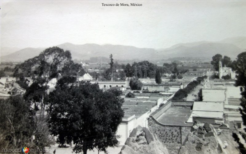 Panorama de Texcoco de Mora,Edo de  México 1922.