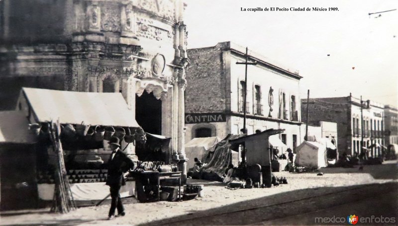 La ccapilla de El Pocito Ciudad de México 1909.