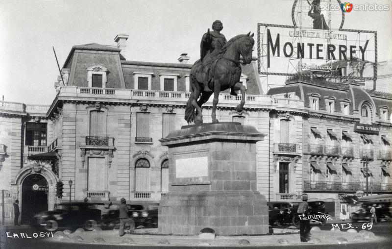 Monumento a Calos IV, Hotel St. Francis y Embajada Estadounidense