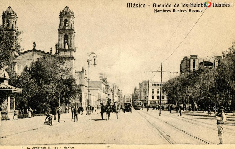 Avenida de los Hombres Ilustres (hoy Avenida Hidalgo)