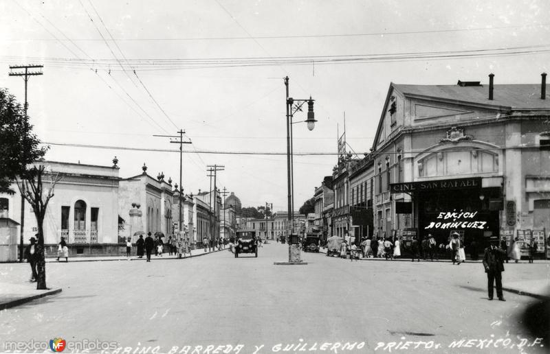 Calles de Gabino Barreda y Guillermo Prieto