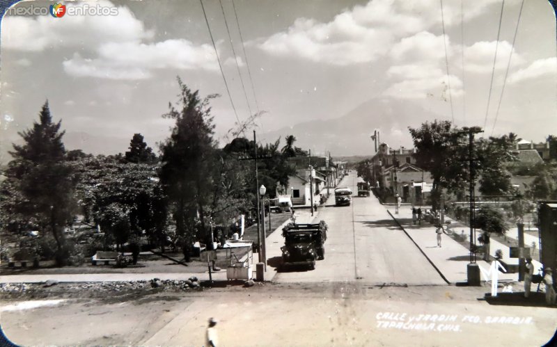 Calle y jardin Francisco Sarabia.