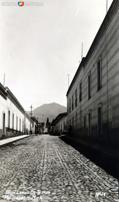 Calle Lerdo de Tejada ( Circulada el 9 de Marzo de 1937 ).