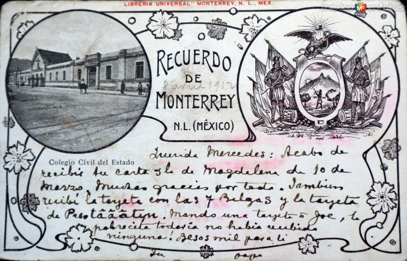 Aspecto de La Calle Matamoros ( Circulada el 8 de Abril de 1912 ).