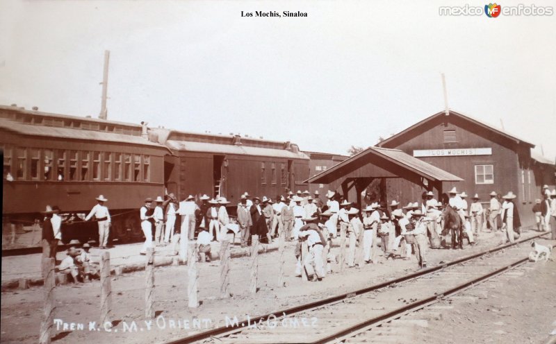 Estacion del Ferrocarril. ( Circulada el 17 de Mayo de 1910 ).