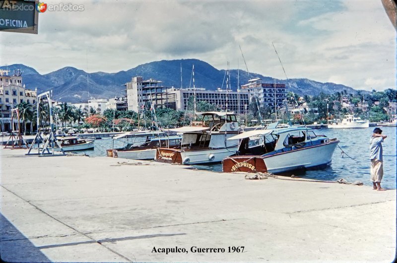 El muelle de Acapulco, Guerrero 1967.