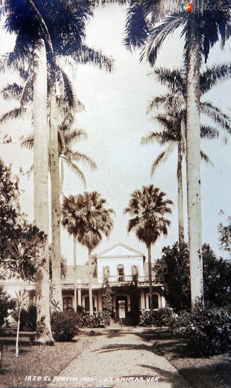 Hacienda las animas por el Fotógrafo Hugo Brehme.