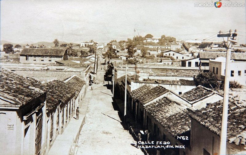 Calle Febo. ( Circulada el 22 de Septiembre de 1934 ).