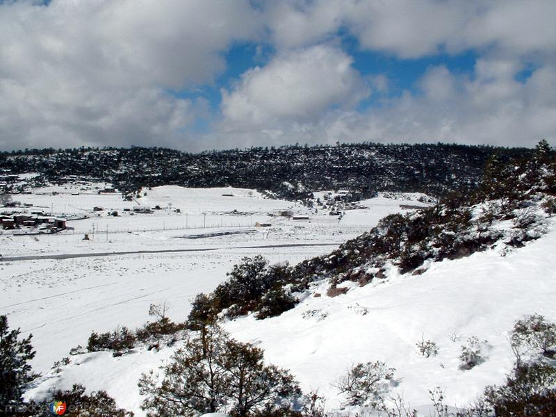 Fotos de Sisoguichi, Chihuahua: Paisaje nevado en Sisoguichi