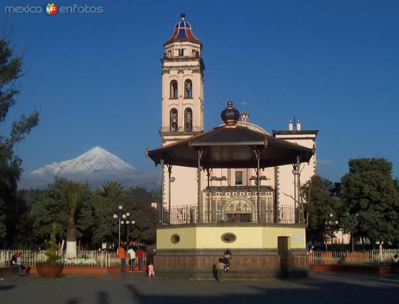 Fotos de Ciudad Serdán, Puebla: Kiosko y Templo de San Andrés