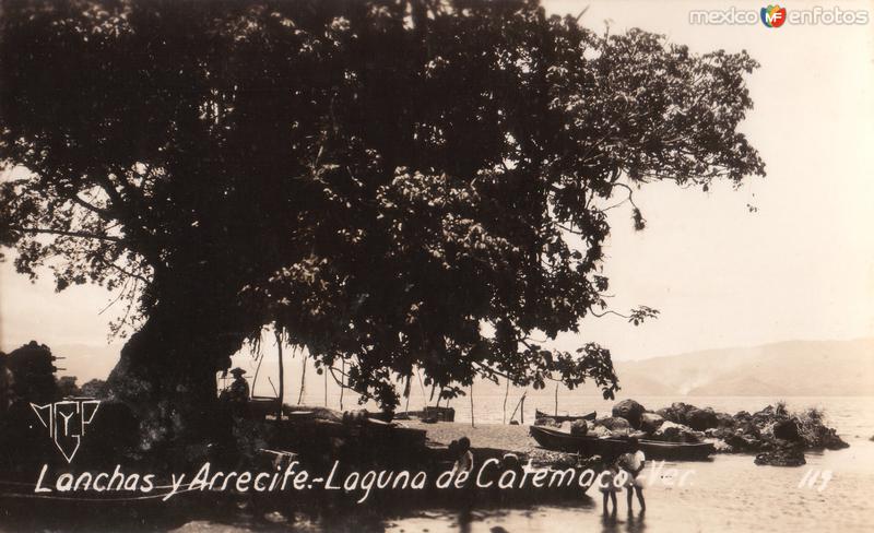 Fotos de Catemaco, Veracruz: Lanchas y Arrecife. Laguna de Catemaco