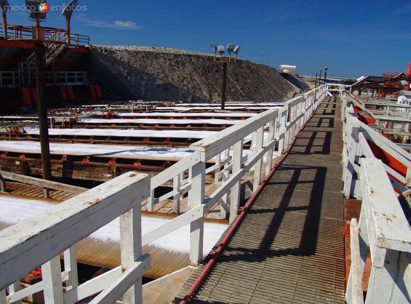 Fotos de Guerrero Negro, Baja California Sur: Salinas: Lavado y procesamiento de sal